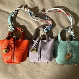 Trendy Mini Bag Designer in Orange, Lavender, and Mint